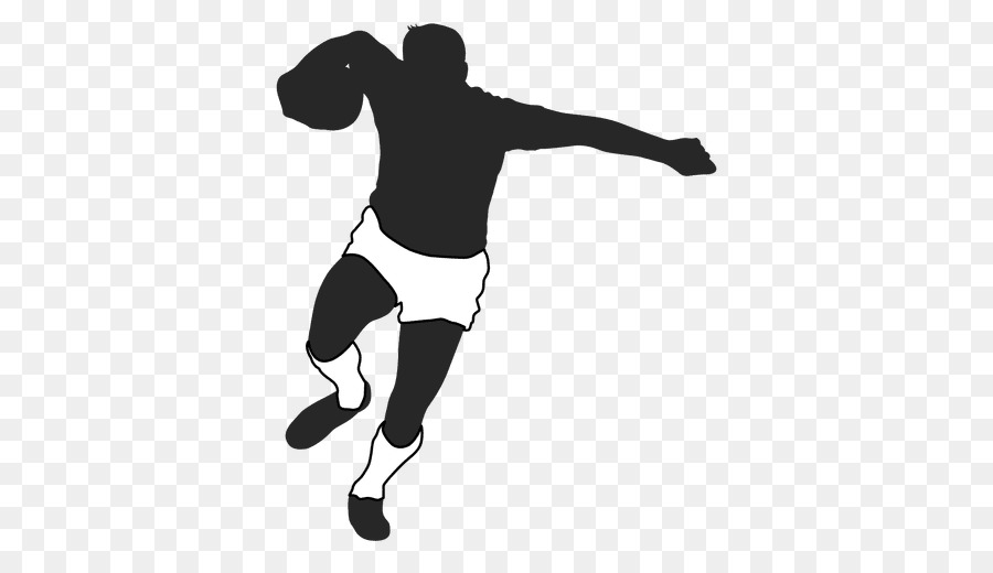 Silhouette De Joueur De Football，Athlète PNG