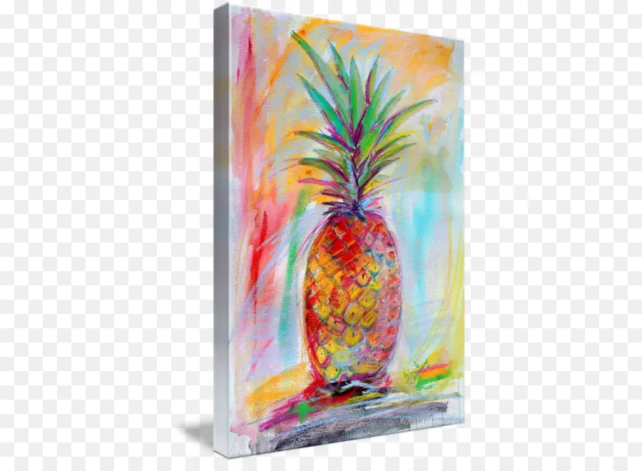 Peinture D'ananas Colorée，Art PNG