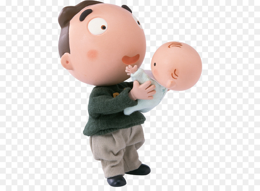 Père Et Bébé De Dessin Animé，Père PNG