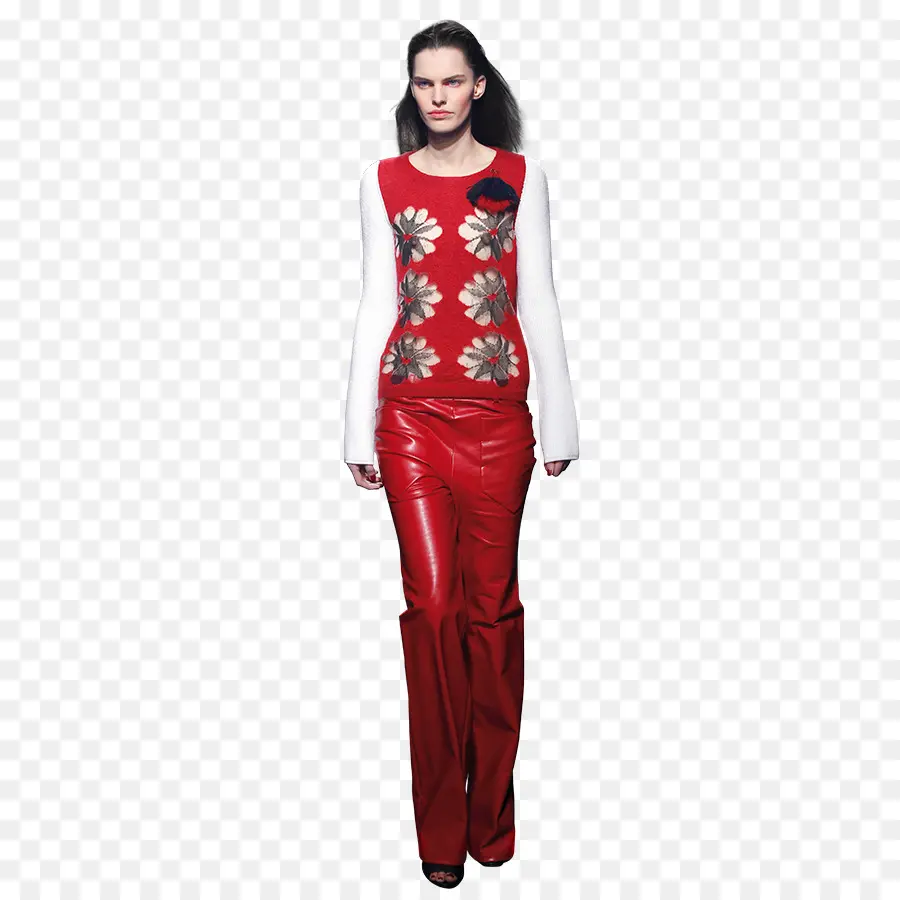 Tenue Rouge Et Blanche，Modèle PNG