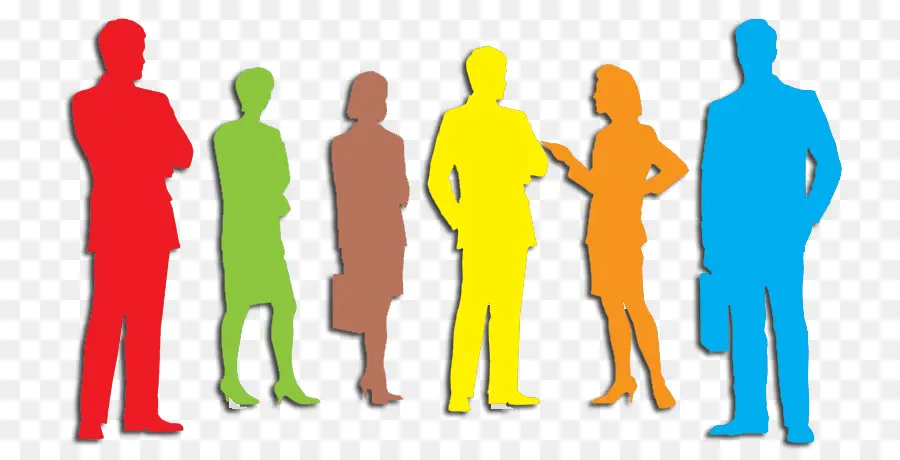 Silhouettes，Coloré PNG