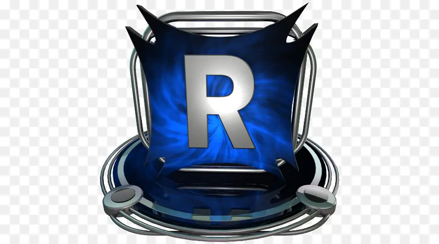 Lettre R，Bleu PNG