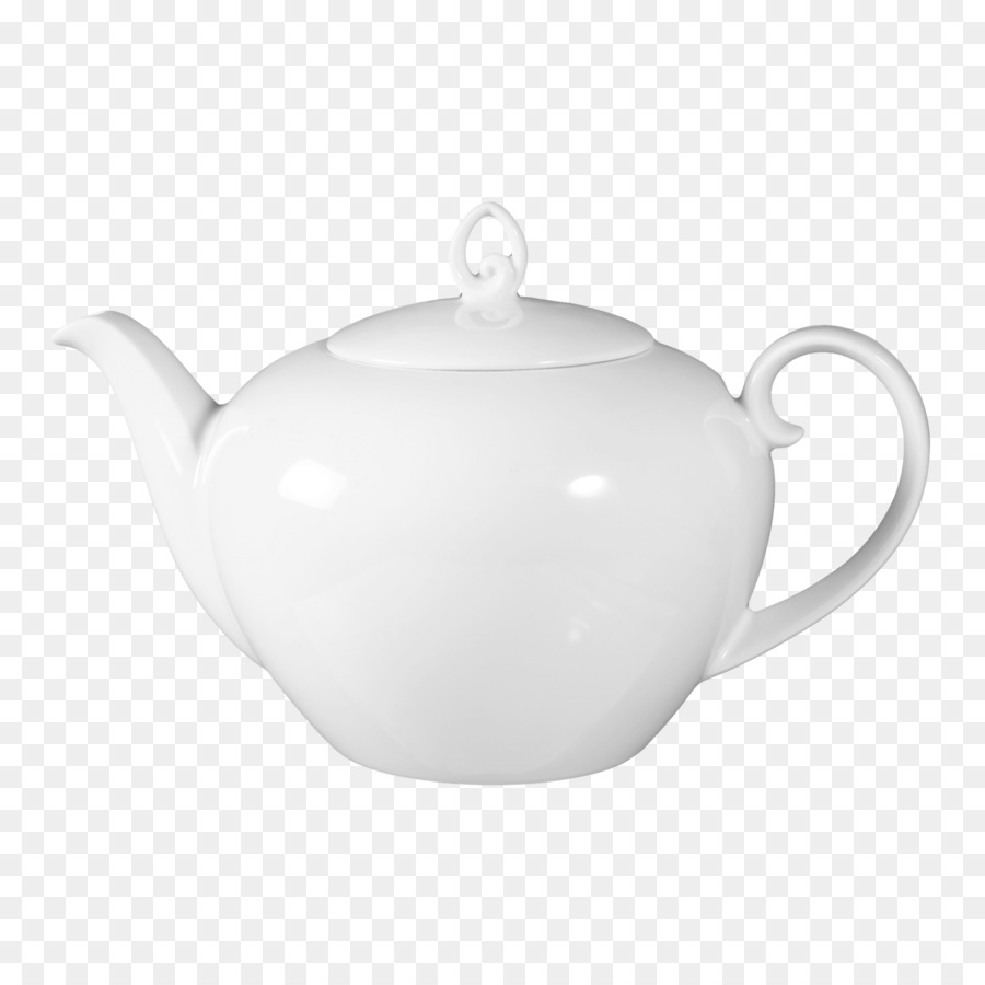 Théière Blanche，Porcelaine PNG