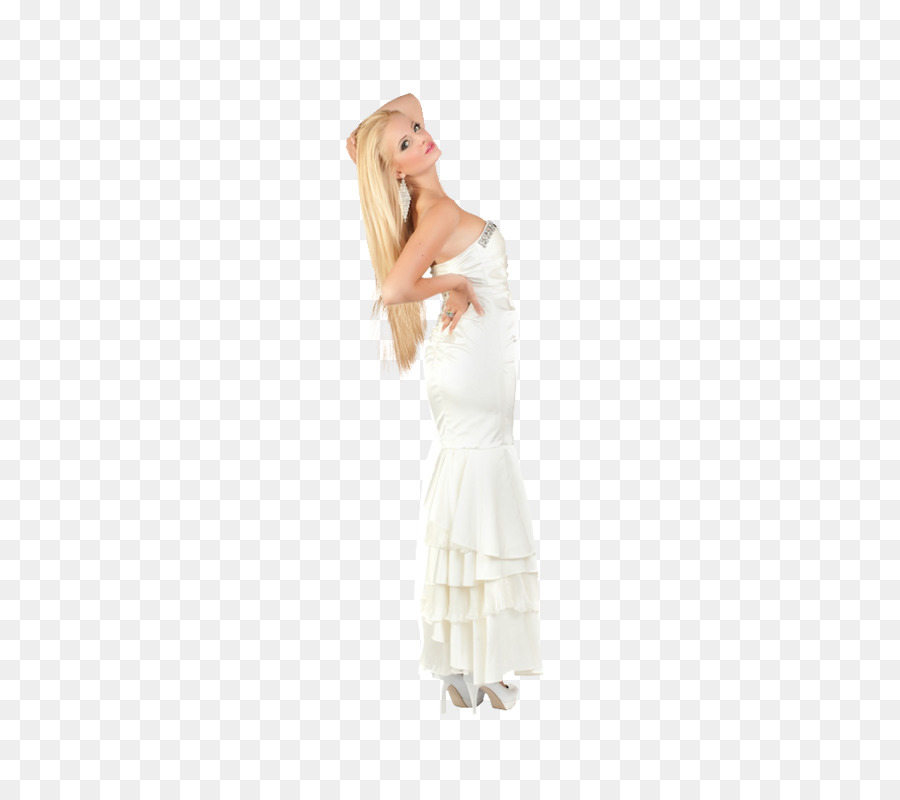 Femme En Robe Blanche，Mode PNG