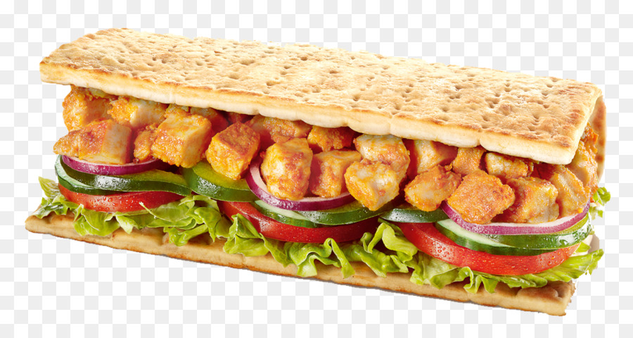 Sandwich Au Poulet，Laitue PNG