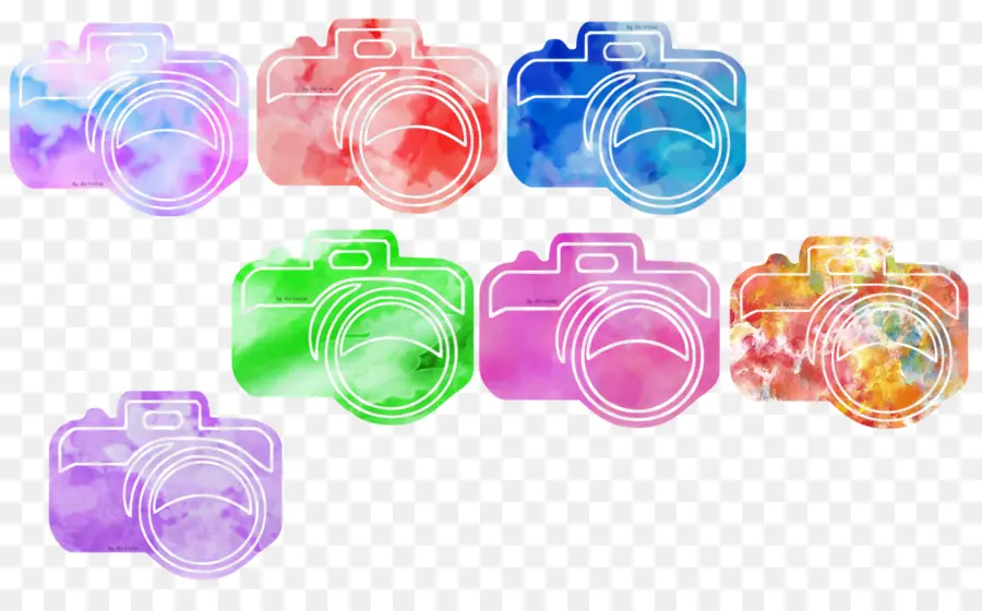 Caméras Colorées，Photographie PNG