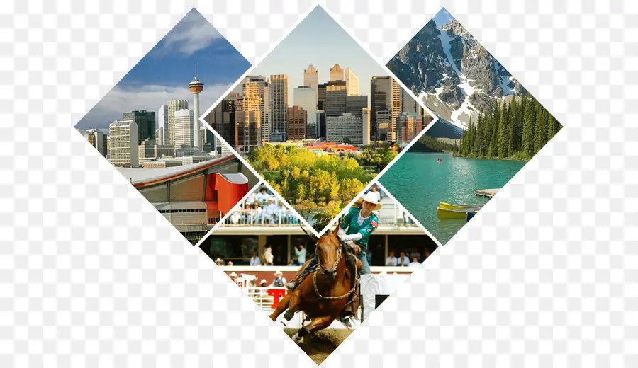 Le Centre Ville De Calgary，Collage PNG