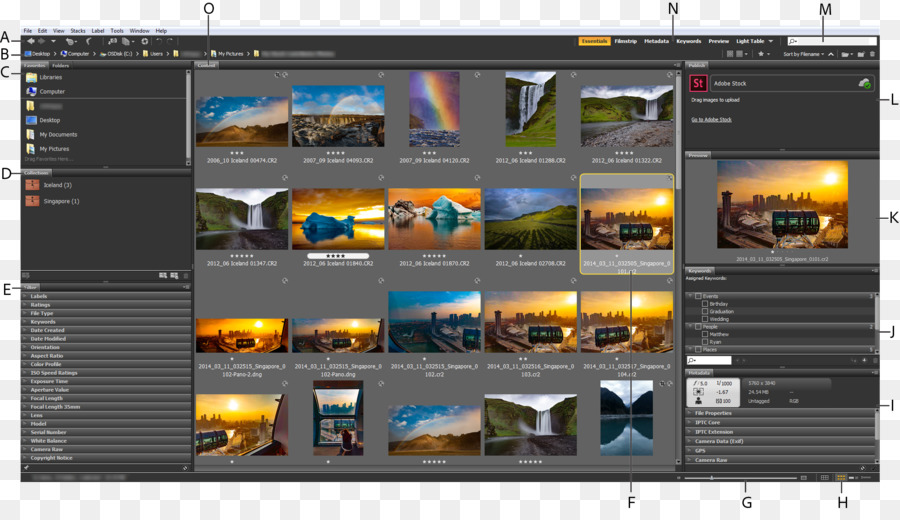 Des Logiciels De Graphisme，Adobe Bridge PNG