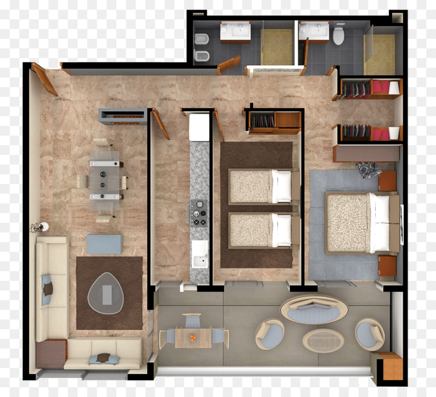 Disposition De L'appartement，Plan D'étage PNG