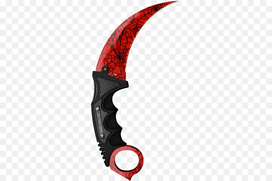 Couteau Karambit Rouge，Lame Incurvée PNG