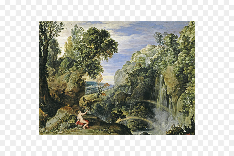 Paysage Avec De La Psyché Et De Jupiter，Musée National Du Prado PNG