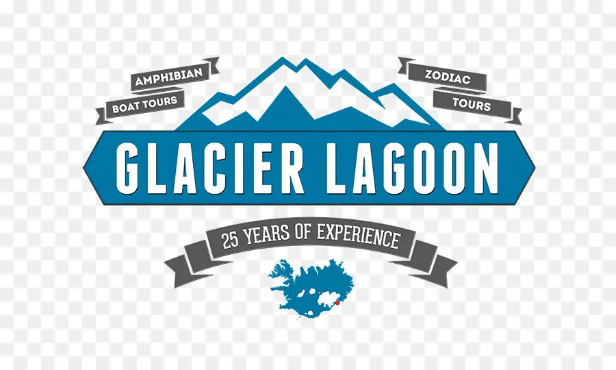 Logo De La Lagune Glaciaire，Montagnes PNG