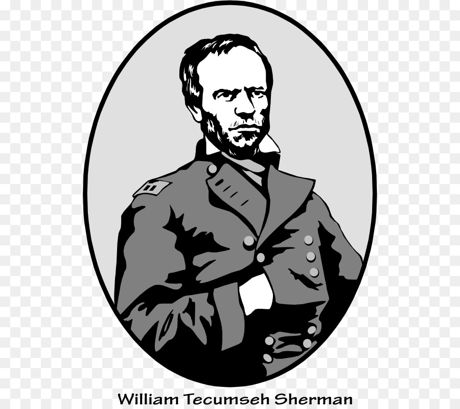 William Tecumseh Sherman，L Art En Ligne PNG