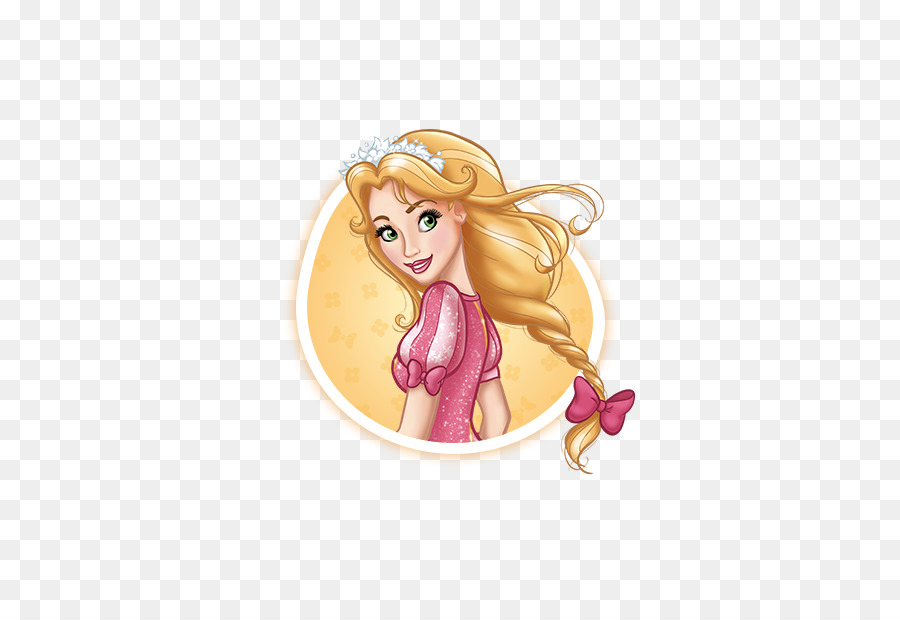 Princesse Blonde，Robe Rose PNG