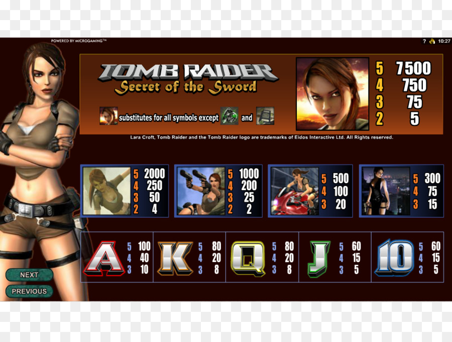 Machine à Sous Tomb Raider，Casino PNG