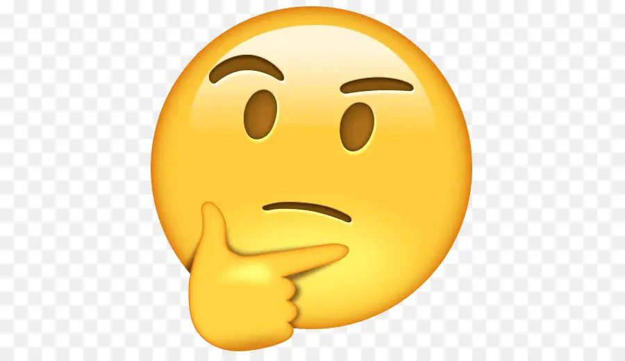 Emoji Pensant，Affronter PNG