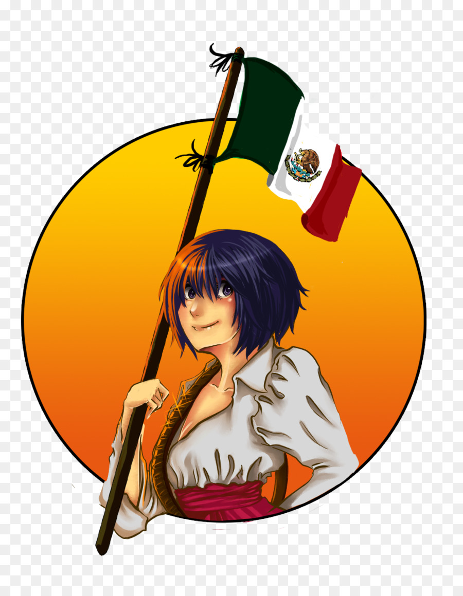 Drapeau Mexicain，Fille PNG