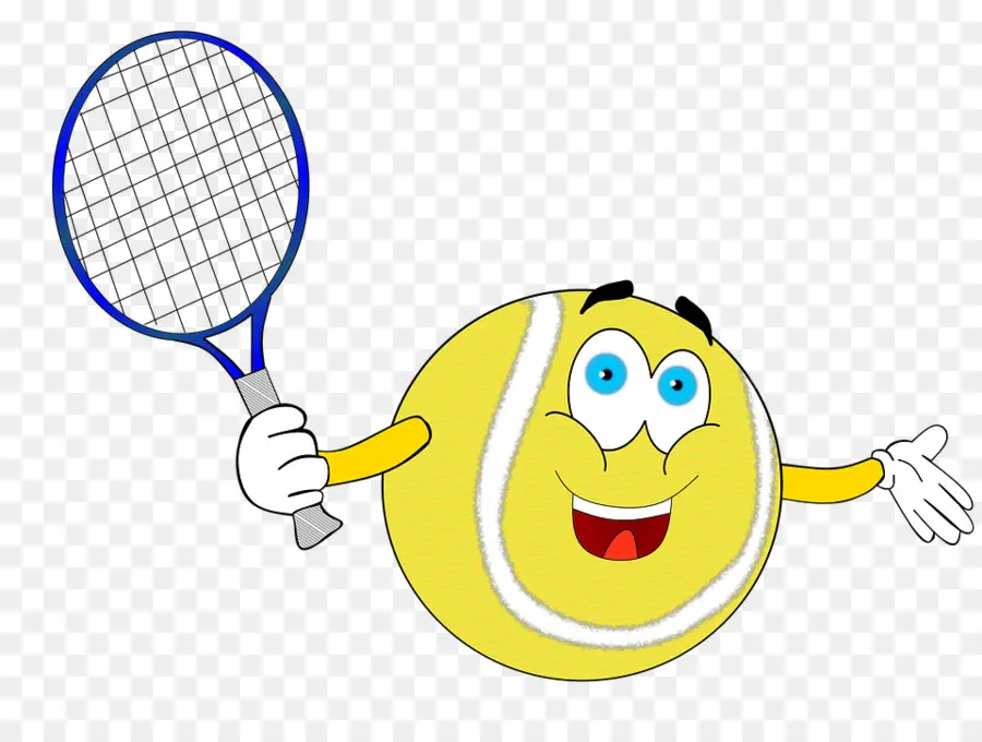 Balle De Tennis，Raquette PNG