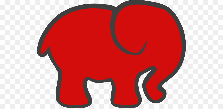 Éléphant Rouge，Silhouette PNG