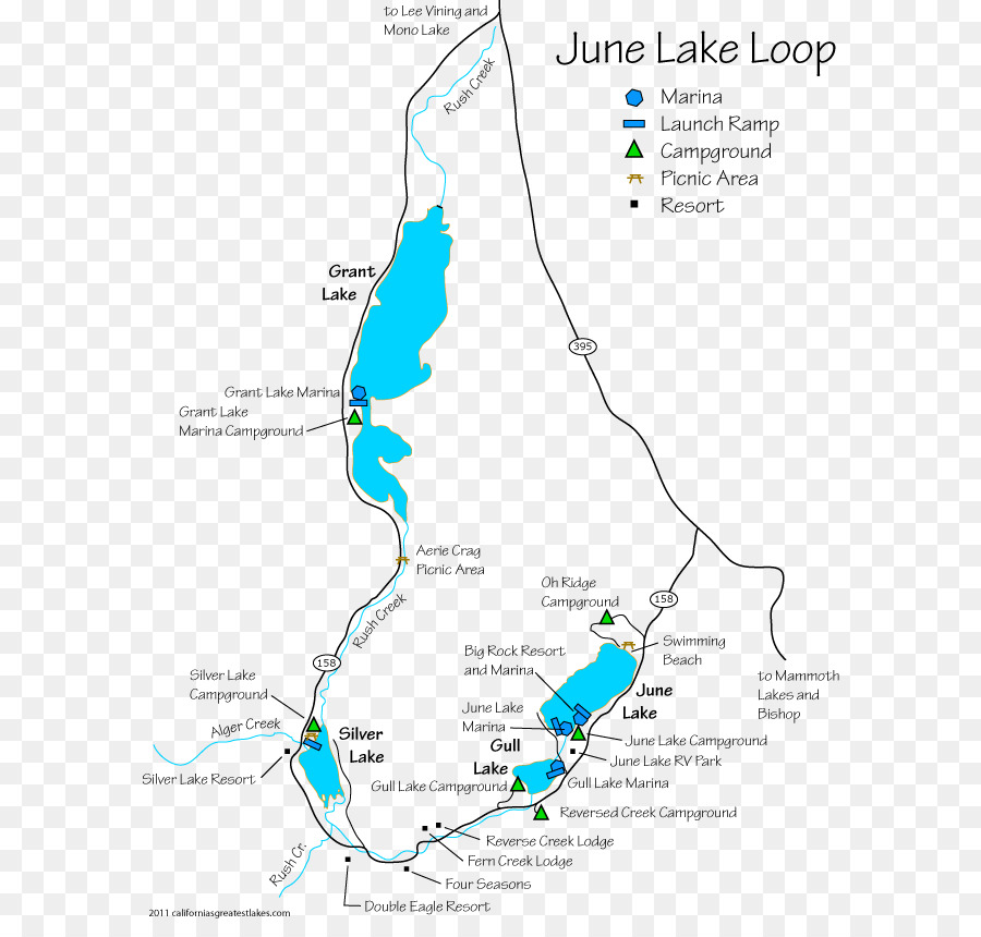 June Lake En Californie，Lacs De Mammouth PNG