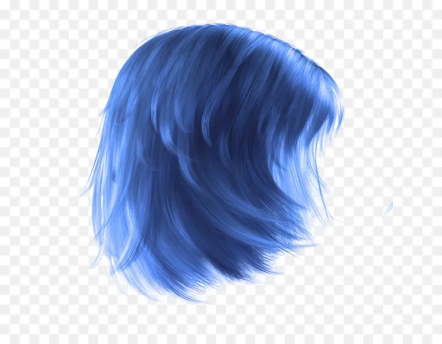 Cheveux Bleus，Court PNG