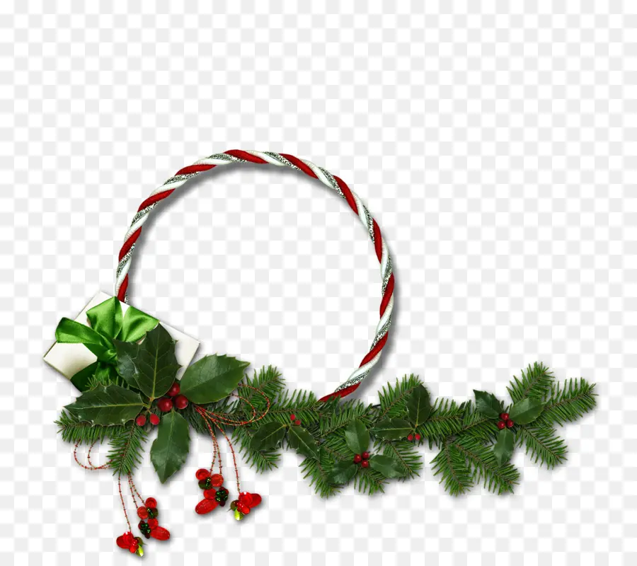 Couronne De Noël，Vert PNG