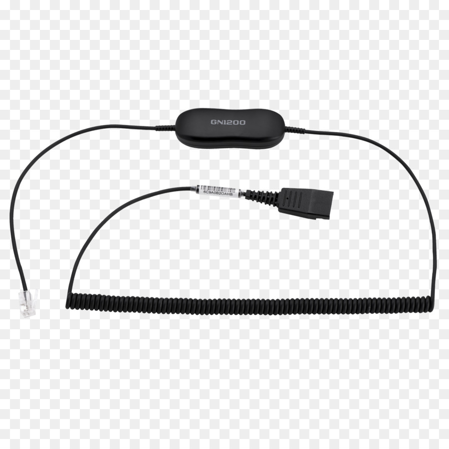 Jabra，Téléphone De Bureau Câble Pour Jabra Evolve Rj9 à 35 Mm Jack 88011100 PNG