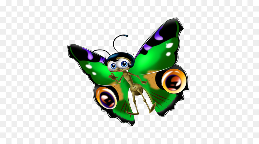 Papillon Vert，Ailes PNG