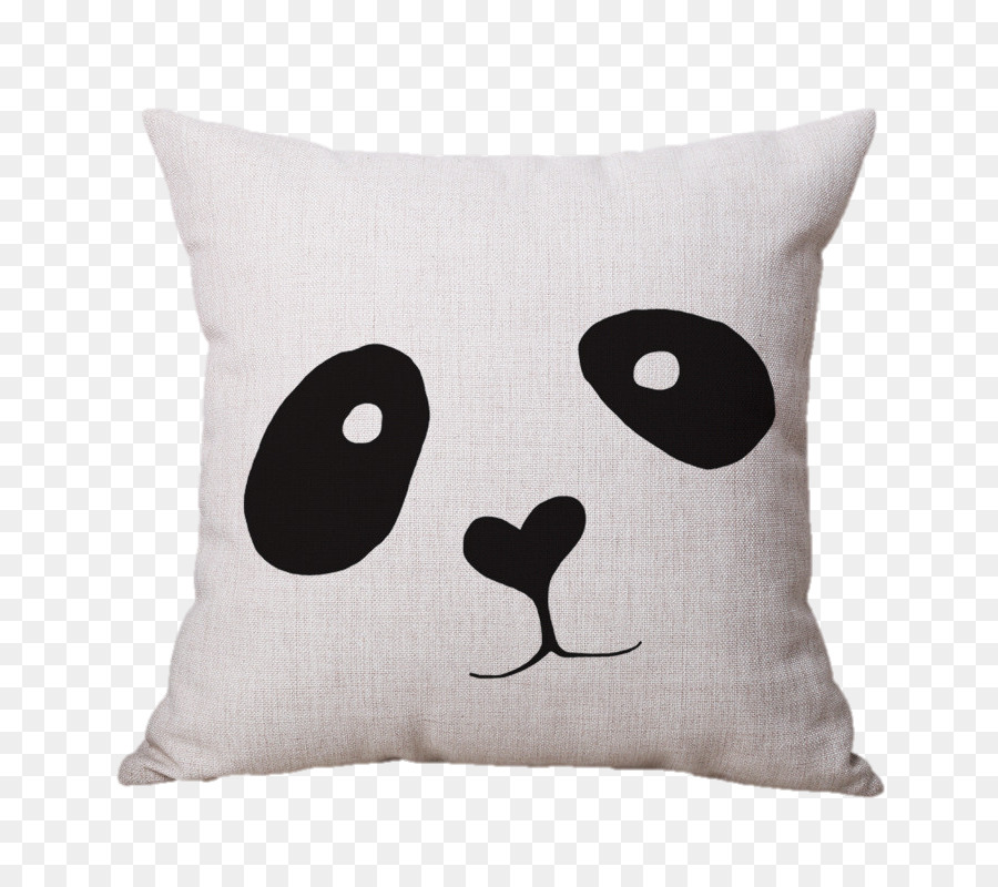 Oreiller Visage Panda，Panda PNG