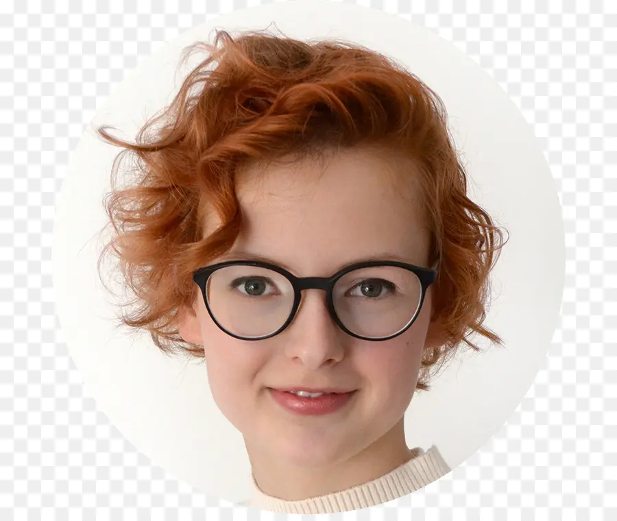 Femme à Lunettes，Portrait PNG