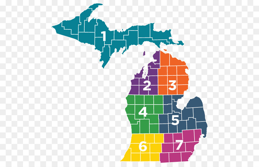 Michigan，Carte PNG