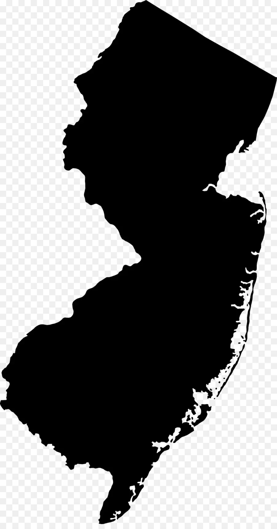 Carte Du New Jersey，État PNG