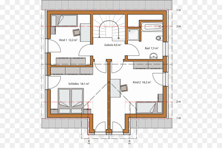 Plan D'étage De La Maison，Architecture PNG