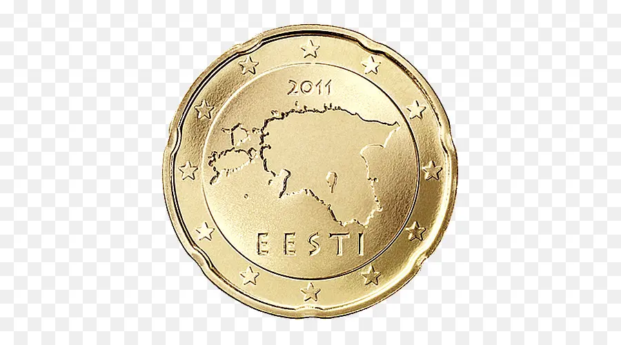 Pièce Estonienne，Euro PNG