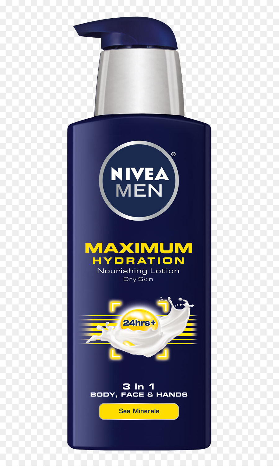 Lotion，Nivea Men Maximum D Hydratation Nourrissante Lotion PNG