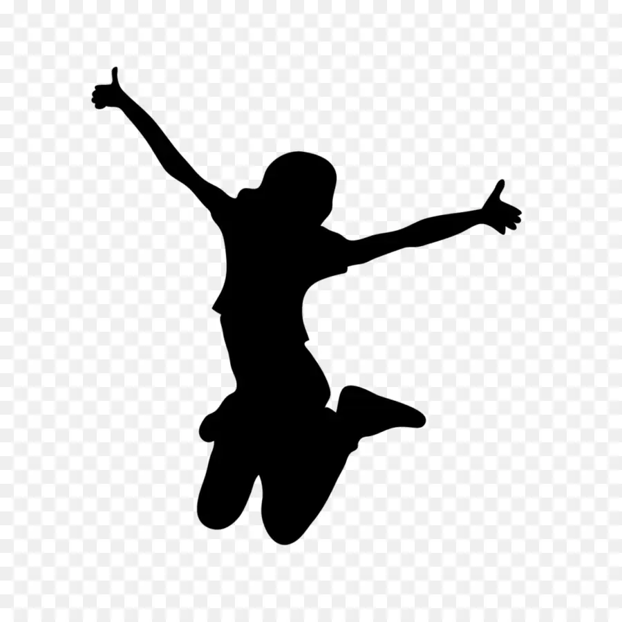 Saut Silhouette，Personne PNG