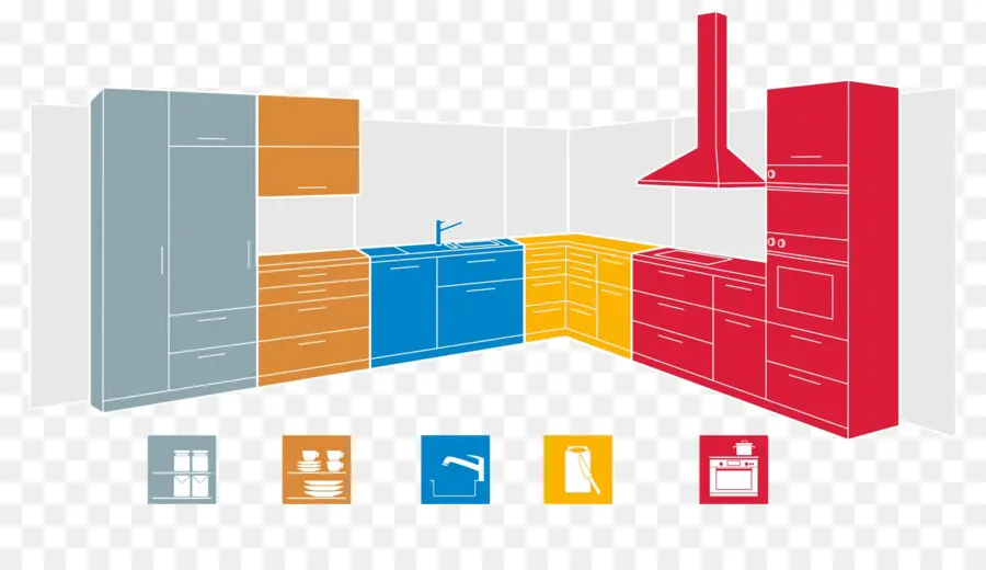 Disposition De La Cuisine，Armoires PNG