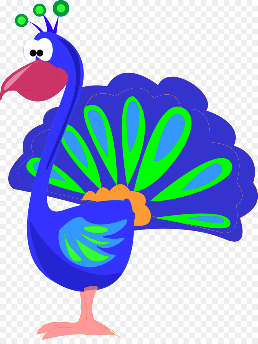 Paon De Dessin Animé，Oiseau PNG