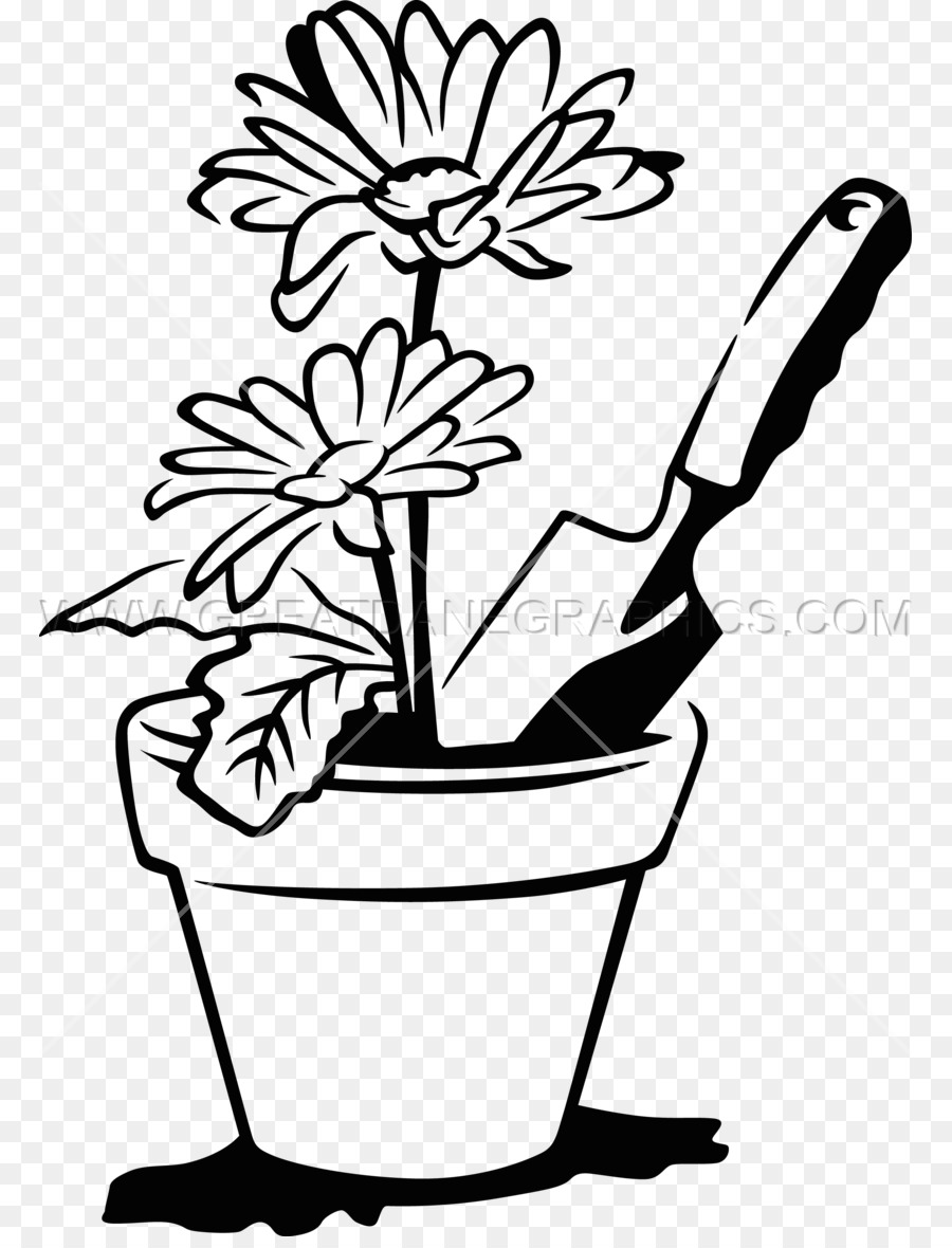 noir et blanc flowerpot dessin png noir et blanc flowerpot dessin transparentes png gratuit free png