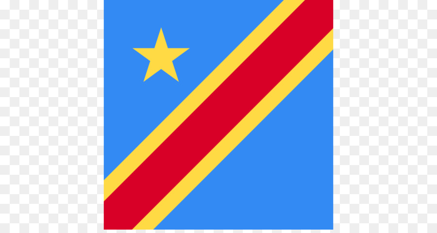 Drapeau De La République Démocratique Du Congo，Bleu PNG