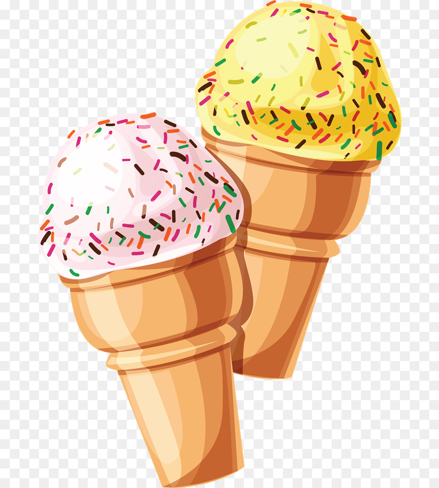 Cornets De Crème Glacée，Paillettes PNG