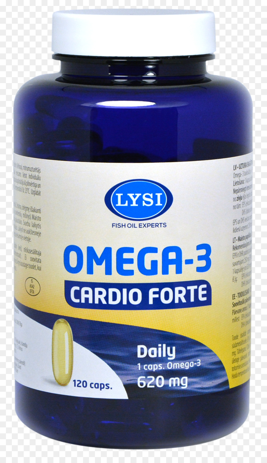 Oméga 3 Cardio Forte，Huile De Poisson PNG