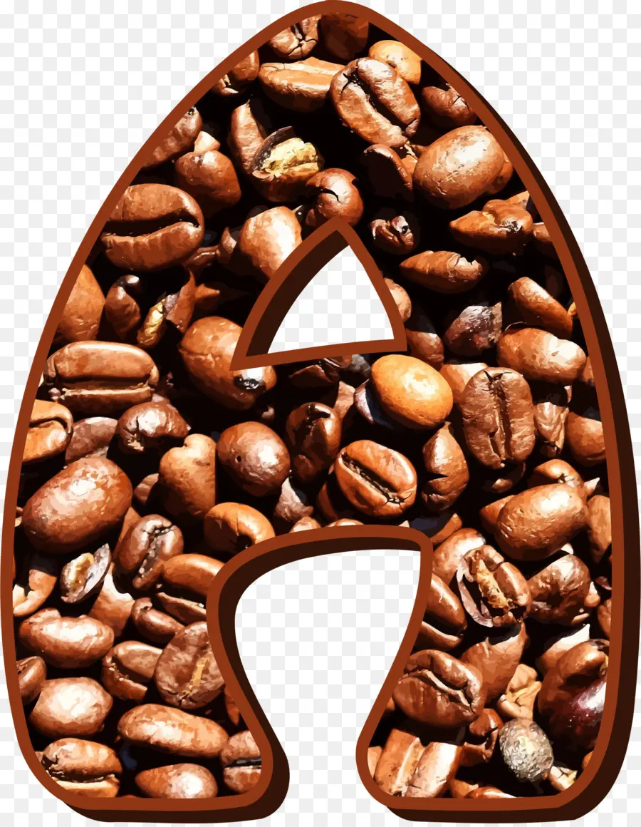 Café En Grains，Brun PNG