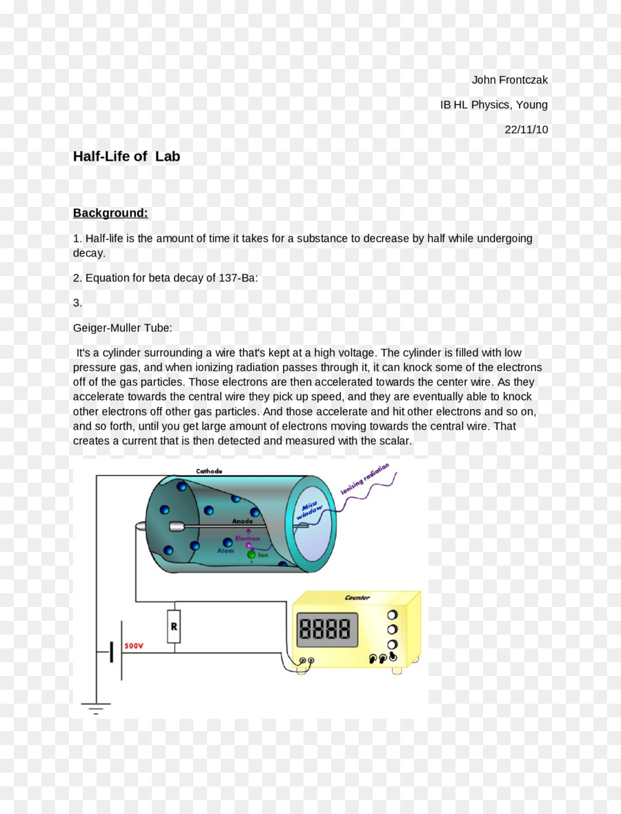 Gazeux Détecteurs à Ionisation De, Ionisation, Les Compteurs Geiger PNG ...