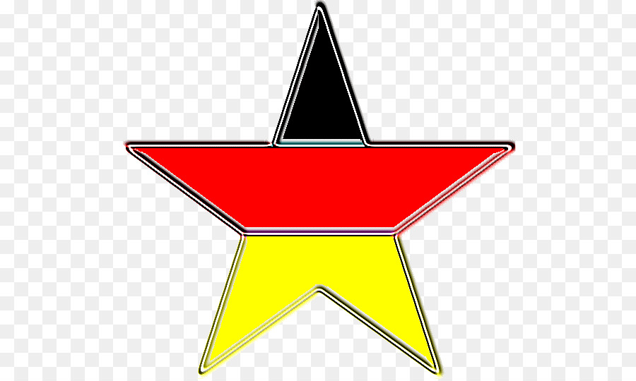 Étoile Aux Couleurs Du Drapeau Allemand，Allemagne PNG