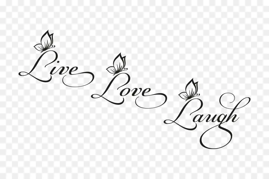 Citation Live Love Laugh，Source D'inspiration PNG