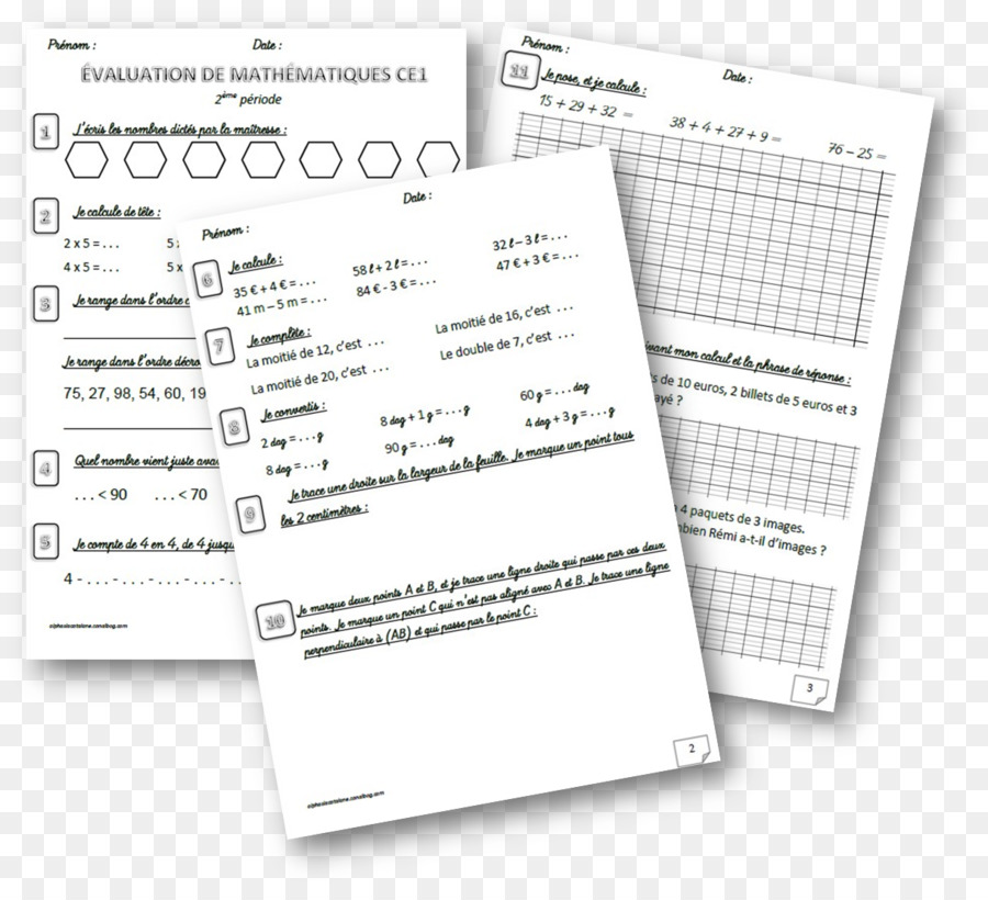 Cours élémentaire 1re Année，Mathématiques PNG