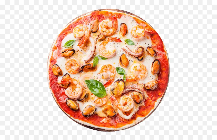 Pizza Aux Fruits De Mer，Pizza PNG