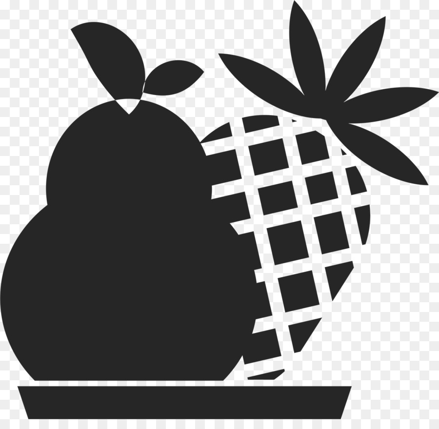 Fruits Silhouette，Noir PNG