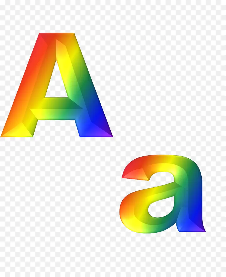 Lettre Arc En Ciel A，Coloré PNG